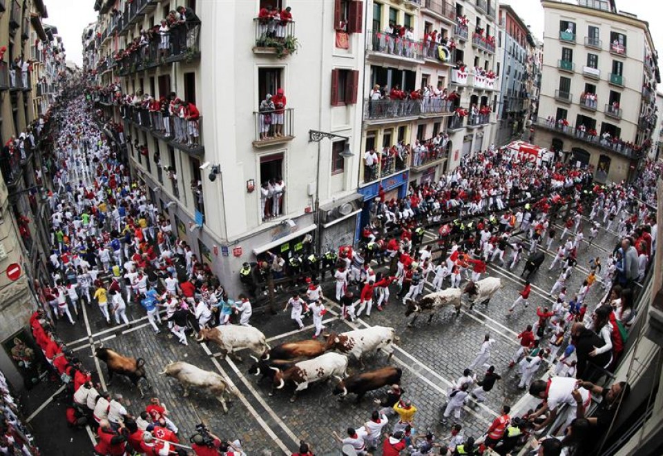 Encierro del 12 de julio. EFE