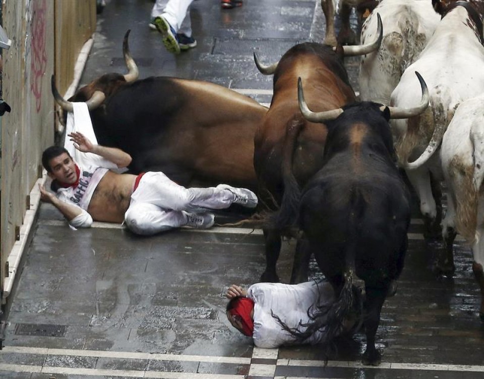 Encierro del 12 de julio. EFE