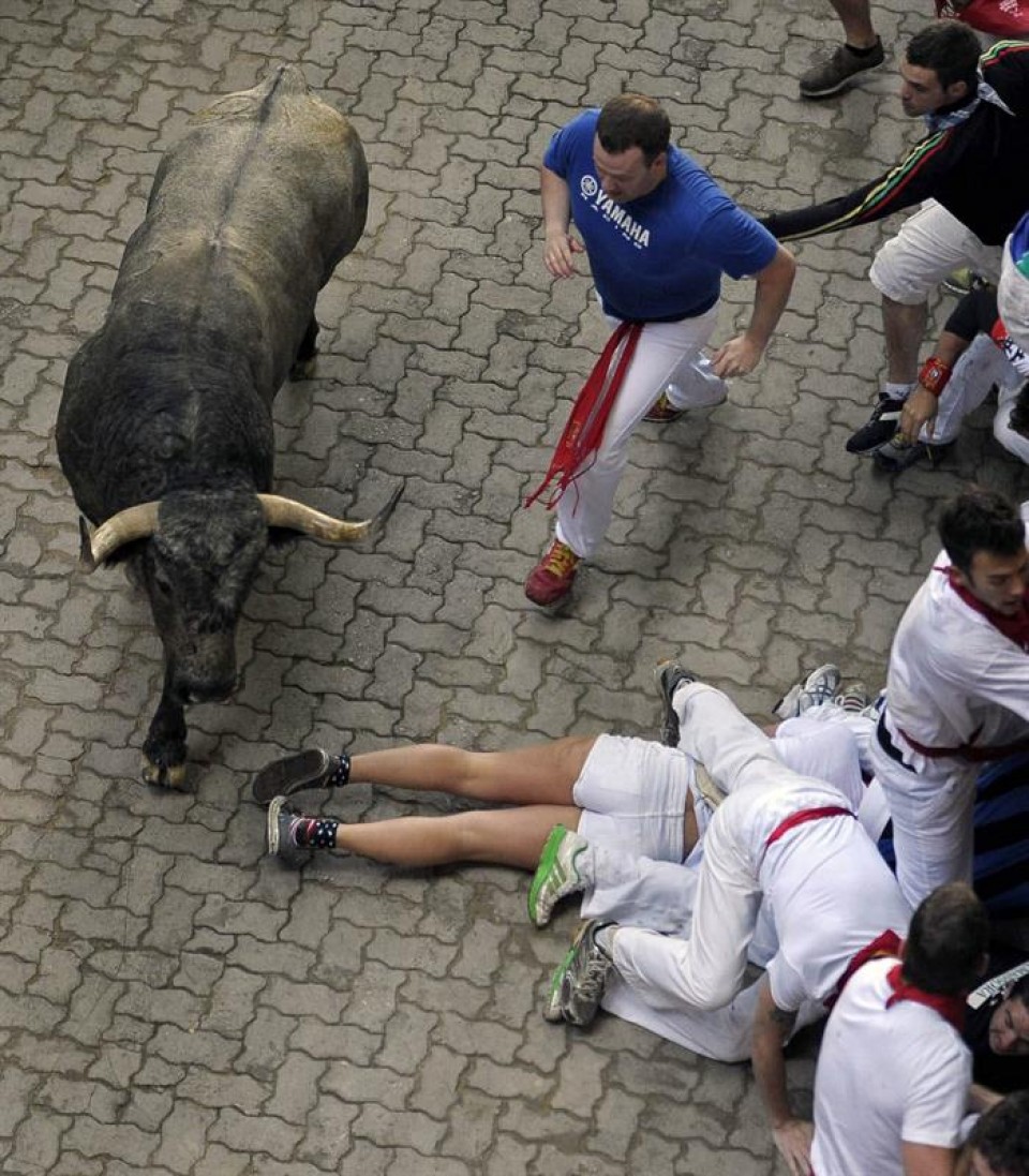 Encierro del 13 de julio. Foto: EFE