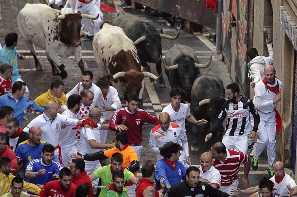 Encierro del 13 de julio. Foto: EFE