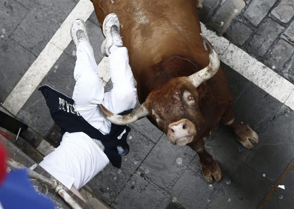 Encierro del 14 de julio. Foto: EFE