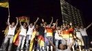 Los alemanes celebran por todo lo alto el campeonato del mundo