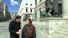 Cristina Almeida y Iñaki Lopez en el congreso