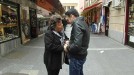 Cristina Almeida y Iñaki Lopez en la despedida