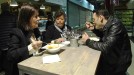 Cristina Almeida y Iñaki Lopez con la hermana