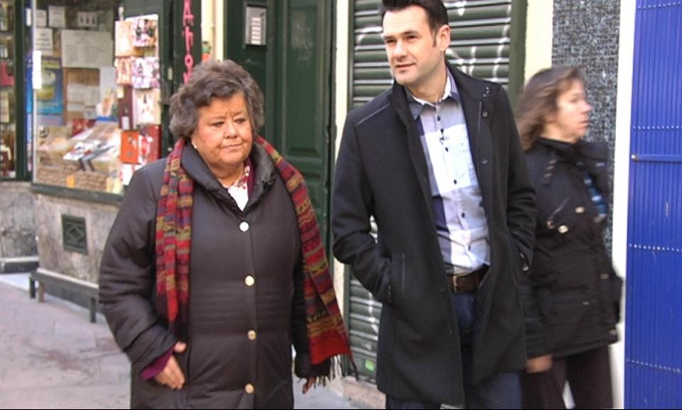 Cristina Almeida y Iñaki Lopez en Madrid