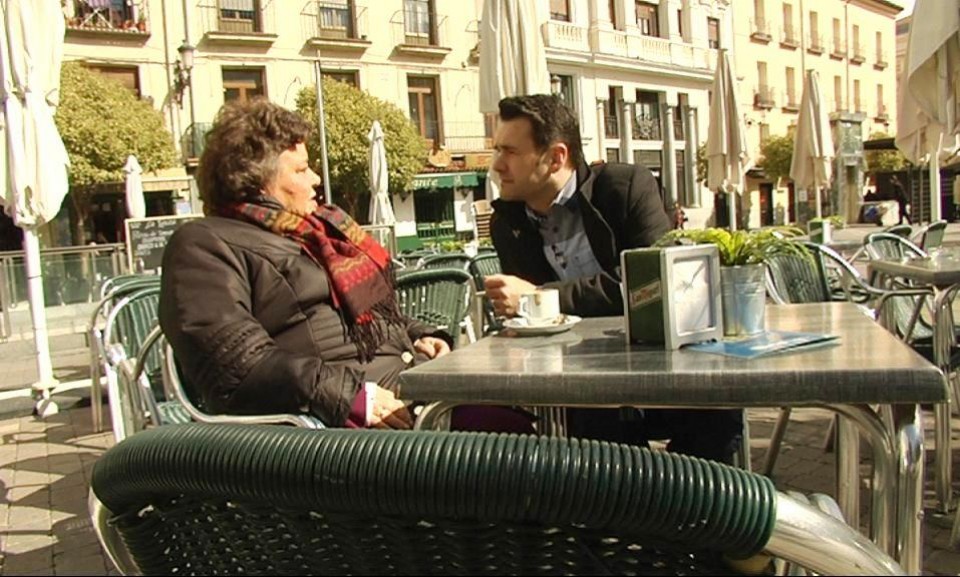 Cristina Almeida y Iñaki Lopez en Santa Ana