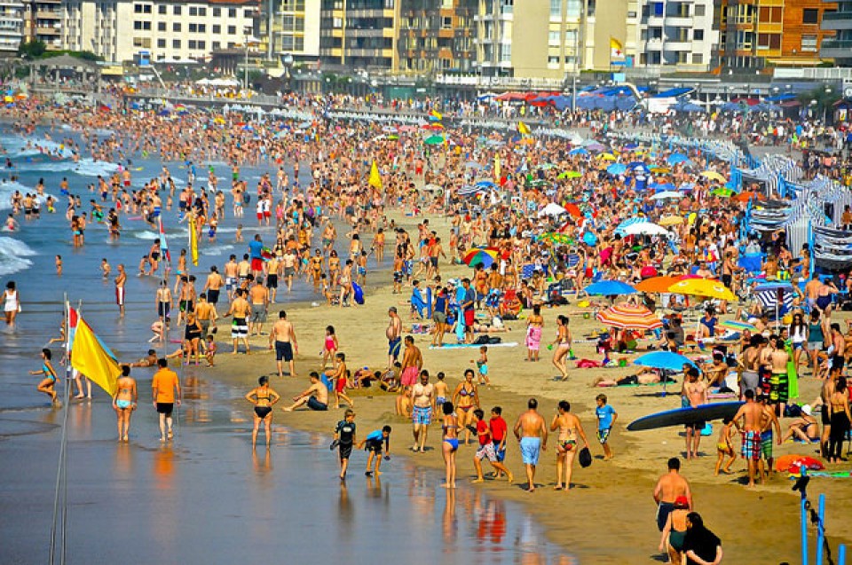 Zarautzeko hondartza. Lorentxo Portularrume