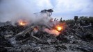 Imágenes de la zona donde se ha estrellado el avion 