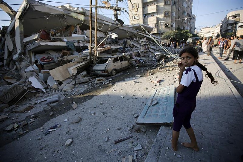 Destrucción en Gaza. EFE