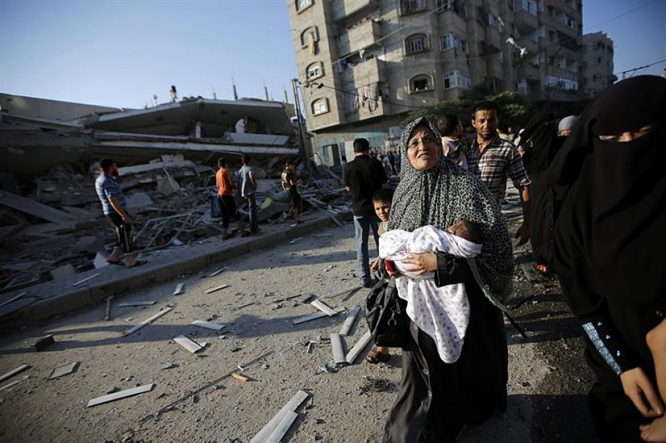 Destrucción en Gaza. EFE