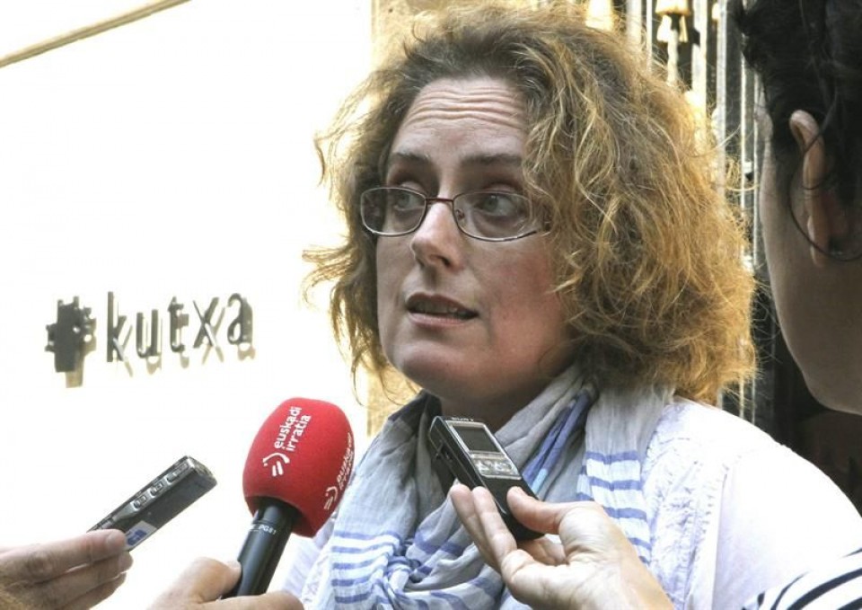 Ainhoa Beola EH Bilduren ordezkaria Kutxaren Adminisrazio-kontseiluan. Argazkia: EFE