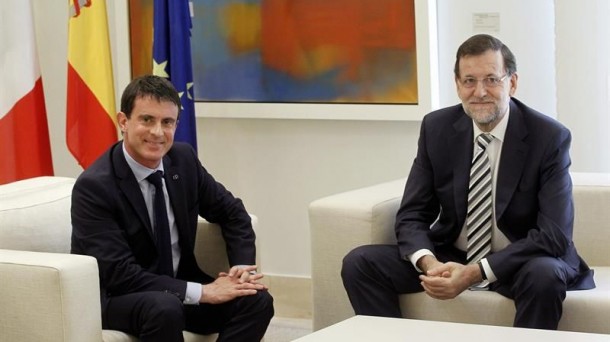 El presidente del Gobierno, Mariano Rajoy, y el primer ministro francés, Manuel Valls. EFE