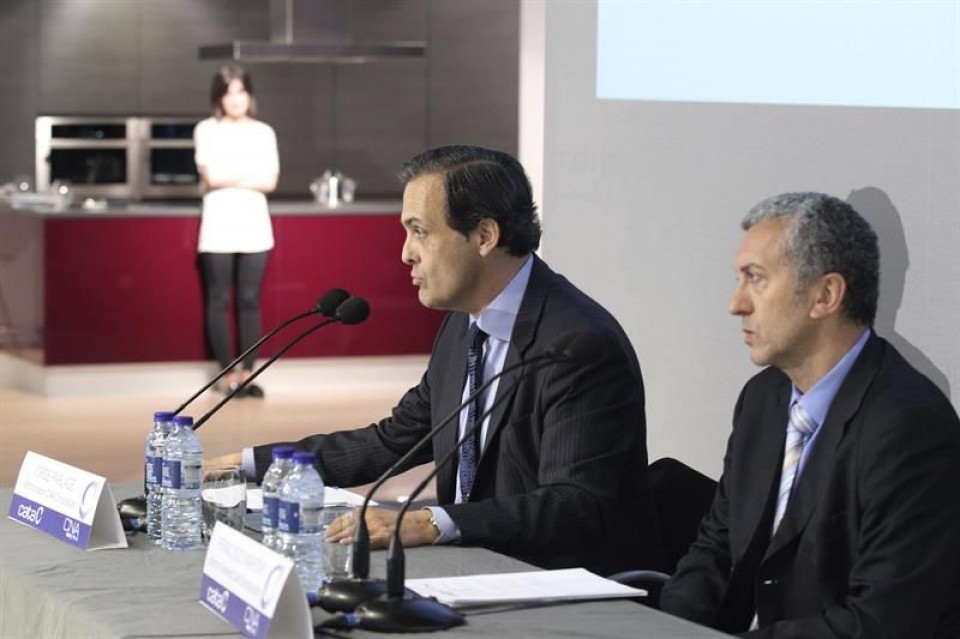 El administrador de CNA, Jorge Parladé, y el director general de Cata, Francisco Martín. Foto: EFE
