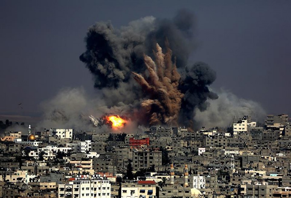 Bombardeos en Gaza. EFE