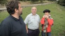 Con Maider Egues y un pastor en Oñati