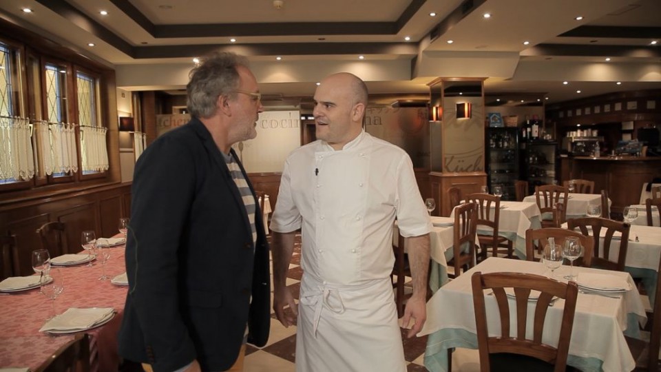 Ramon Roteta, Lekeitioko Egaña jatetxeko sukaldariarekin