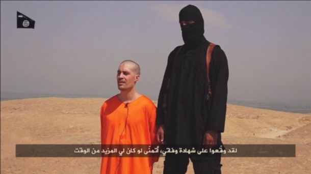 Imagen de James Foley difundida por el EI de Siria 