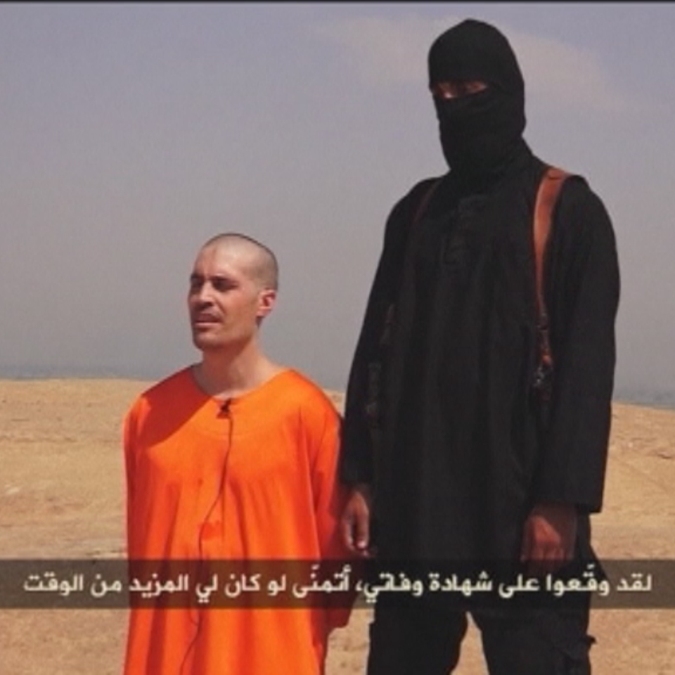 Imagen de James Foley difundida por el EI de Siria 