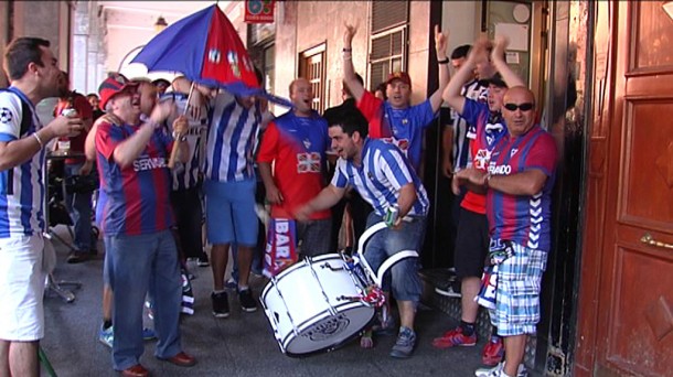 Aficionados de la Real Sociedad y Eibar. Foto: EiTB