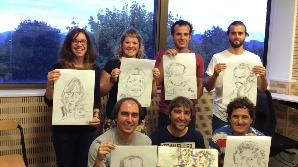 Karikaturak, uda ukituarekin