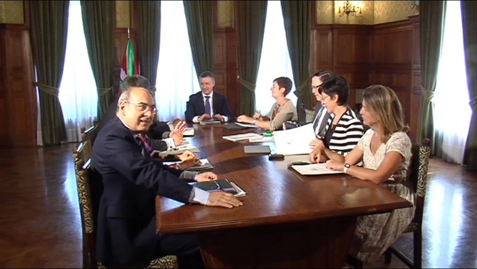 Una reunión del Gobierno Vasco. EiTB