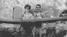 Con Gloria Urtiaga y su perro Bin. title=
