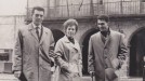 José Antonio Ardanza, Jone Amiano y Joxe Martin Gallastegi. Elorrio, 1963. title=