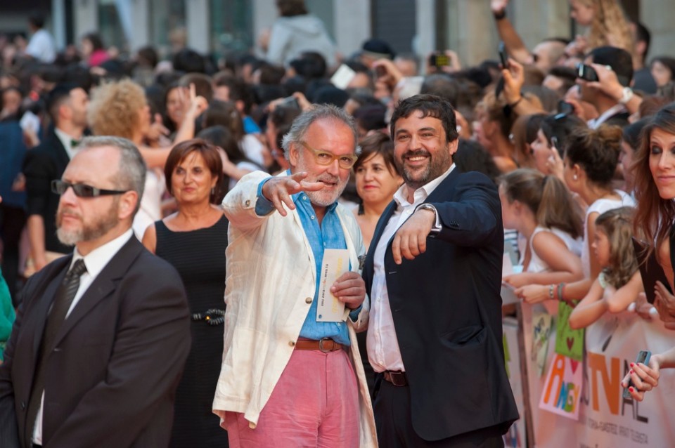 Ramón Roteta eta Ander Gonzalez, telebista aurkezle sartutako sukaldariak. FesTVal 2014