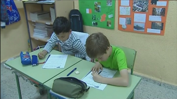 Alumnos en su aula