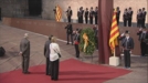 Ofrenda floral de Artur Mas en el Fossar, cuna del independentismo