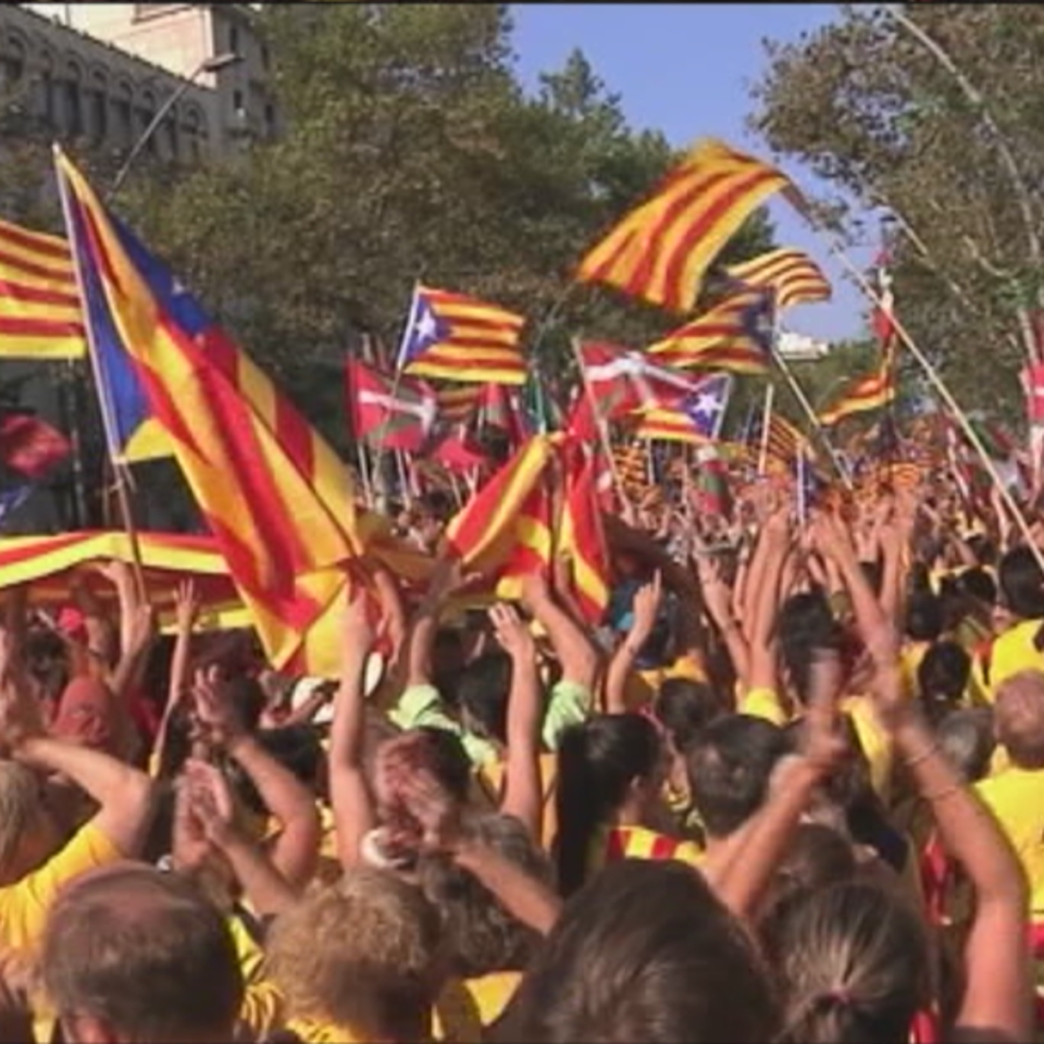 Una imagen de la Diada catalana del 11-S. EiTB