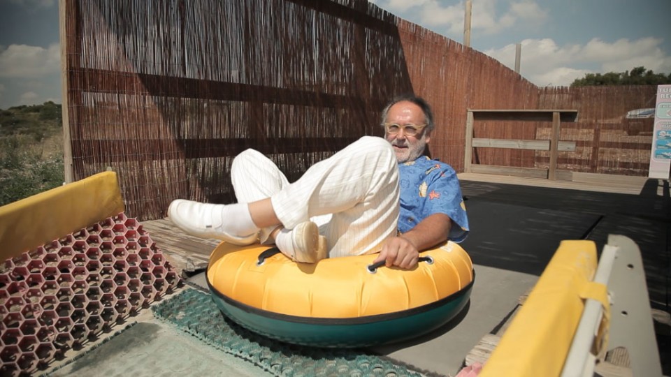 Ramonek ume batek beste gozatu zuen Senda Viva parkean (Argetas)