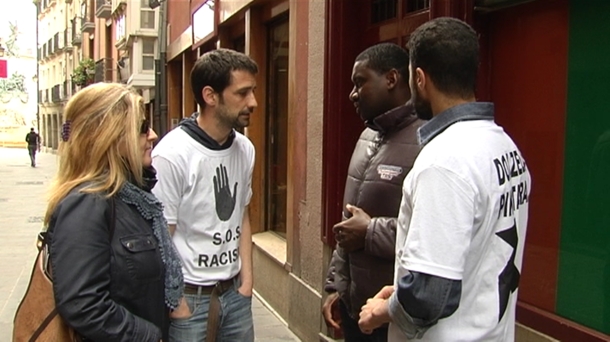 Miembros de la plataforma SOS Racismo. Foto de archivo: EiTB