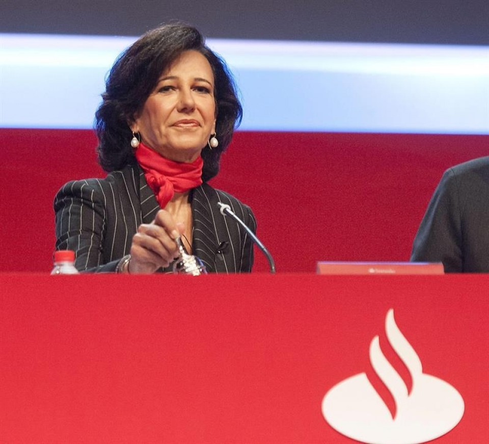 Ana Botin Santander bankuko presidentea. EFE