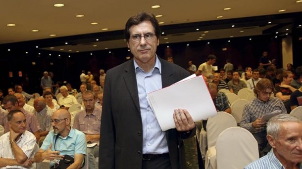Javier Zabaleta, responsable de la Comisión Gestora de Osasuna. Foto: EFE