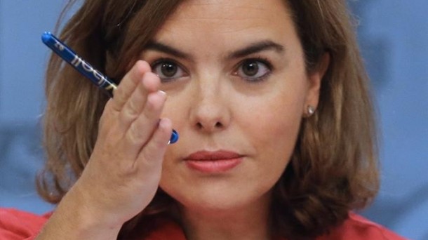 Soraya Saenz de Santamaria Espainiako Gobernuko presidenteordea. EFE