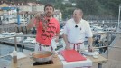 Ander González nos muestra un bogavante o abakanto en Armintza.