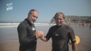 Ramón Roteta se ha animado a hacer surf.