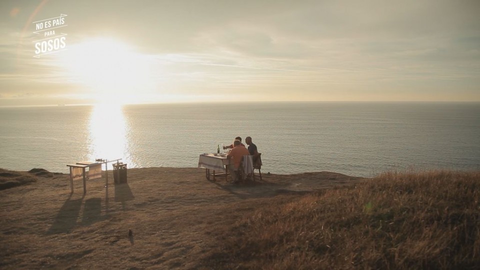 Ander, Unai eta Ramon, Barrikan.