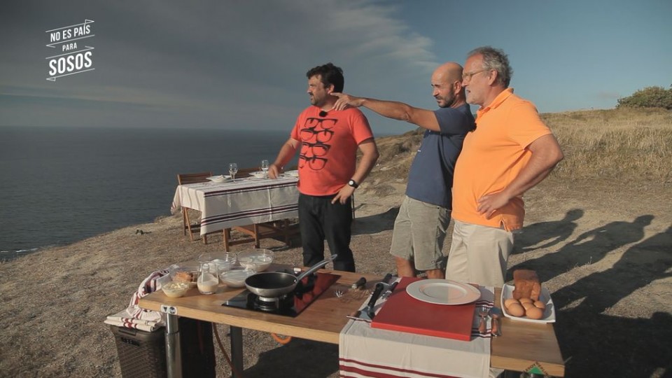 Unai Basurko, Ander eta Ramon, itsasora begira, Barrikan.