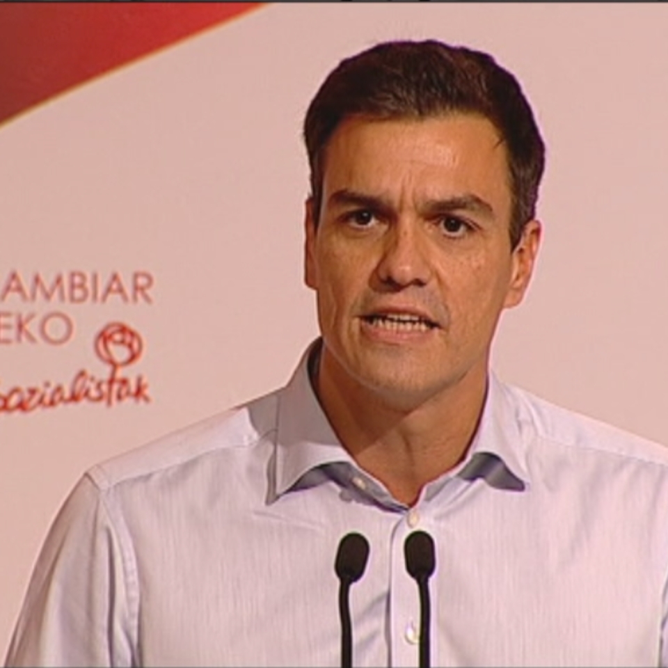 El secretario general del PSOE, Pedro Sánchez. Foto: EiTB