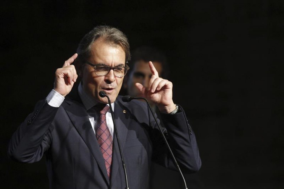 El president de la Generalitat, durante el acto. Foto: EFE