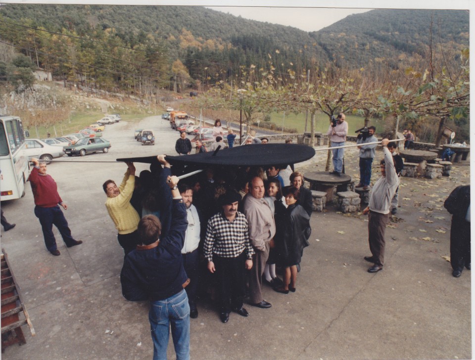 Munduko txapel handienaren aurkezpena. Kortezubi, 1988