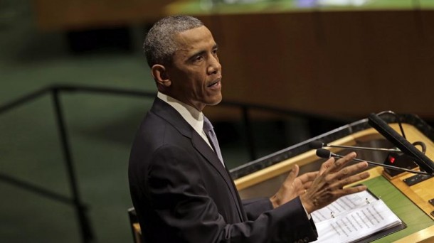 Barack Obama durante su discurso ante la asamblea de la ONU. Foto: EFE