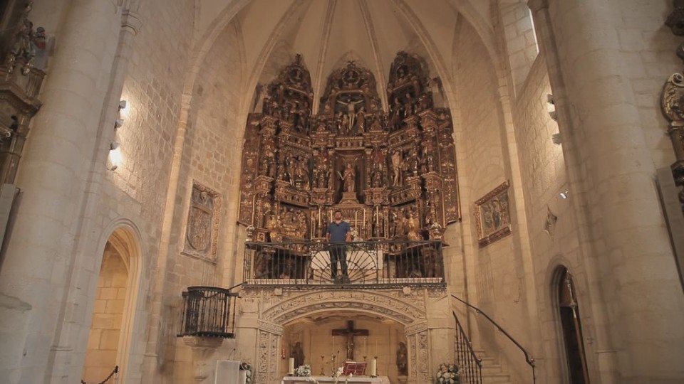 Ander, en la iglesia de San Vicente de Arana.