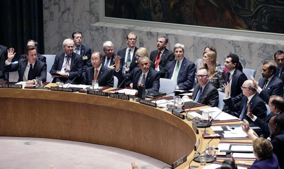 Reunión del Consejo de Seguridad de la ONU, presidido por Barack Obama. EFE