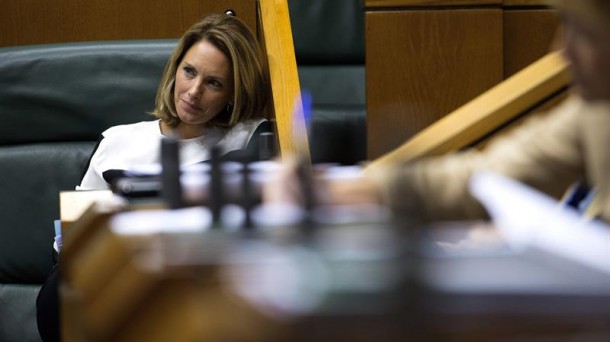 Arantza Quiroga, en el Parlamento Vasco. Foto: EFE.