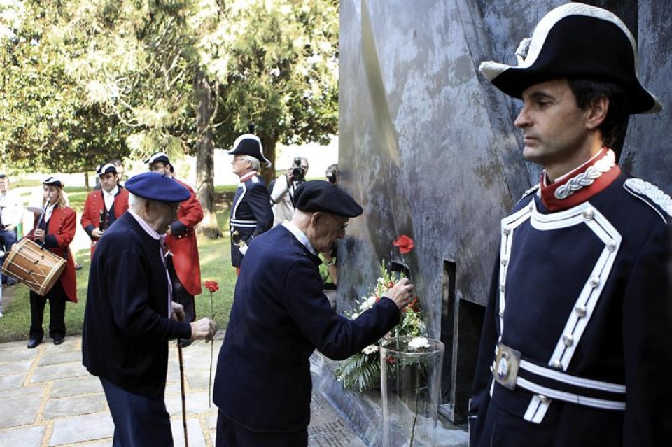 Homenaje a los gudaris en Bilbao. EFE