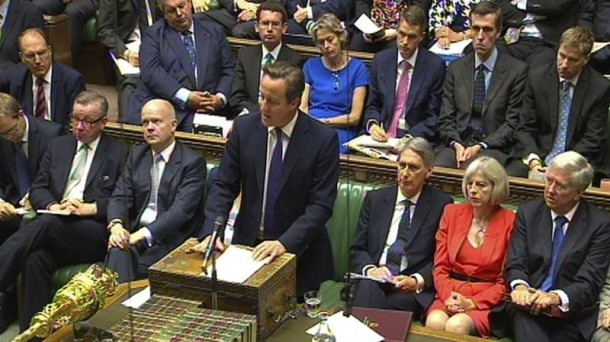 David Cameron recibió el apoyo del Parlamento británico. Foto: EFE